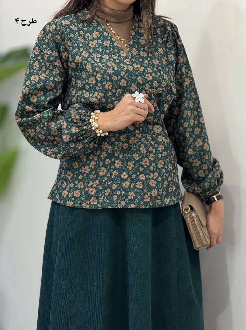 ست تونیک و دامن هانیل 3 کد 4138